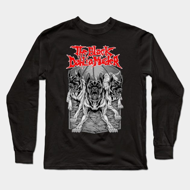 THE BLACK DAHLIA DOG Long Sleeve T-Shirt by TOSSS LAB ILLUSTRATION